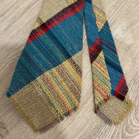 Los Wigwam Weavers El Ricos hand woven plaid tie - Picture 2 of 6